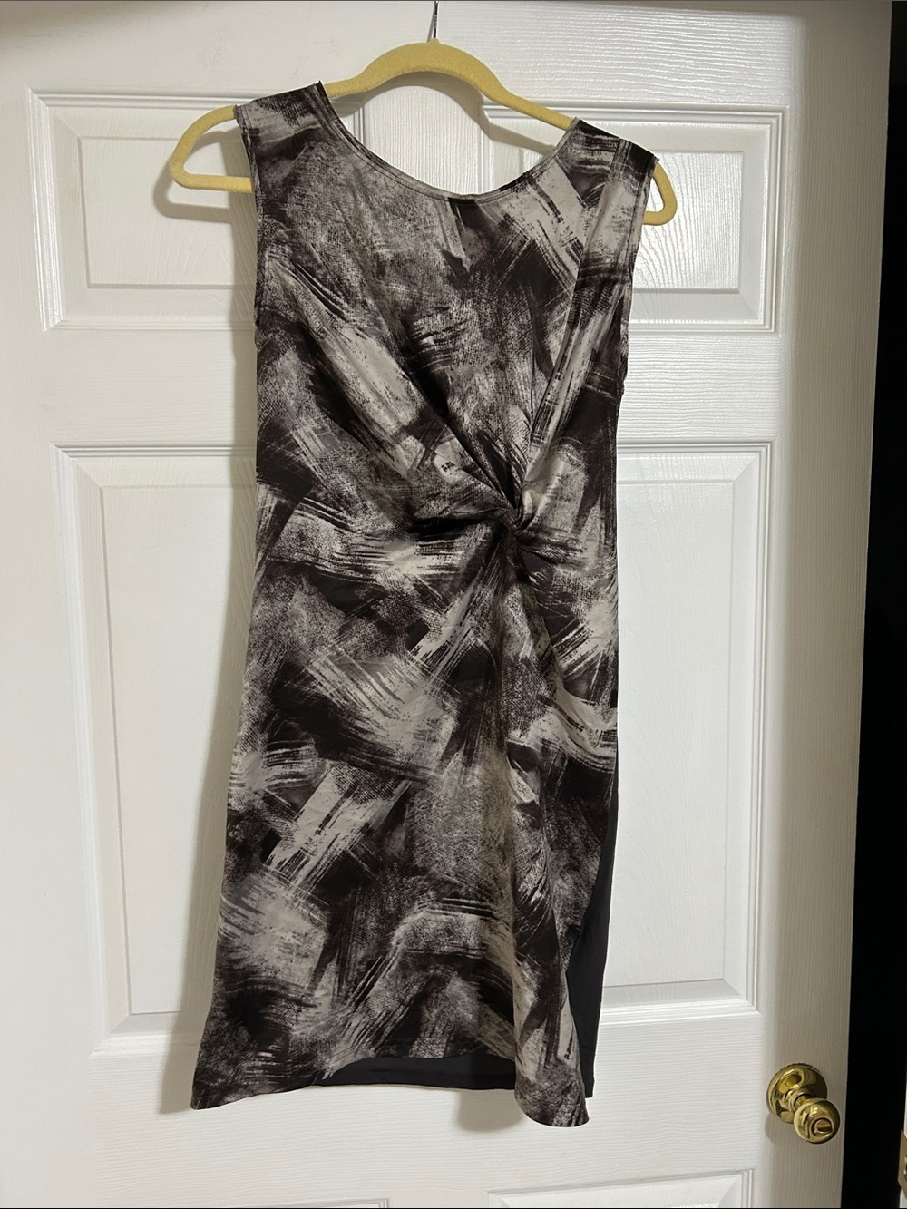Simply Vera Vera Wang Black & White Twist-Front Midi Dress